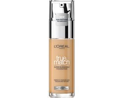 L'Oréal True Match Foundation 5.W Golden Sand - Natuurlijk Dekkende Foundation met Hyaluronzuur en SPF 17 - 30 ml