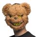 Boland Pluche masker Bloody bear Volwassenen Beer Horror Monster Killer Cosplay Halloween Themafeest Carnaval Bruin/geel