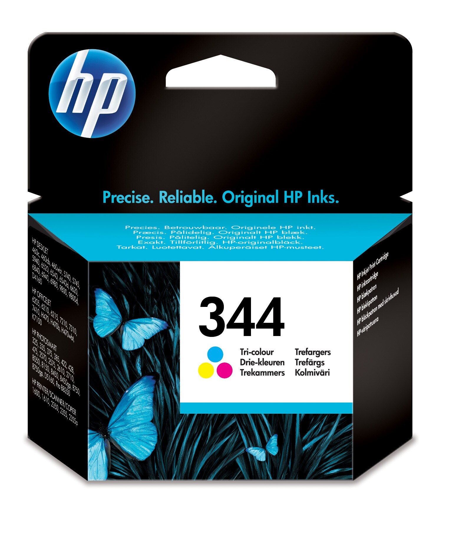 HP 344 single pack / cyaan, geel, magenta