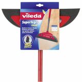 Vileda Superfeger Classic Bezem, met telescoopsteel en microvezel-veger, geschikt voor mensen met een allergie
