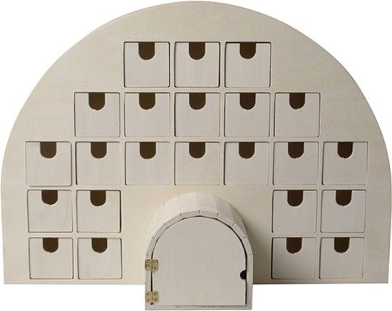 Artemio Adventskalender iglo 44,5x15,5x32 cm