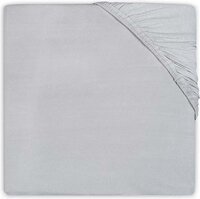 Jollein - Baby - Hoeslaken Wieg Jersey (Soft Grey) - Katoen - Hoeslaken Wieg - 40/50x80/90cm