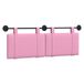 vidaXL Hangend hoofdbord Roze Stof