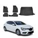 OMAC Jeu de tapis de sol et coffre, compatible avec Renault Megane 2016-2022 HB en caoutchouc, noir