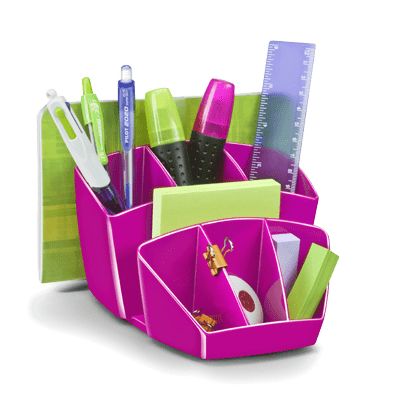 CEP Gloss Desk Organizer - Pink - 6 Compartments