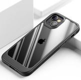 ShieldCase telefoonhoesje geschikt voor Apple iPhone 13 Mini hoesje TPU met rand - zwart/transparant