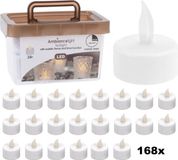 Ambiance Bougies LED - Boîte de 168 pièces Piles incluses ET Minuterie