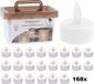 Ambiance Bougies LED - Boîte de 168 pièces Piles incluses ET Minuterie