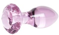 S Pleasures Crystal - Luna Glazen Buttplug met Diamant
