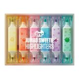 Tinc Jumbo Sweetie Shaped Highlighters, set van 6, verschillende kleuren om uit te kiezen, waaronder roze en groen