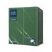PAW 50 stuks bestekservetten van Softpoint, 32 x 38 cm, met bestekvak, perfect voor pubs, hotels of cafés, servetzakken, bestek, hulstgroen