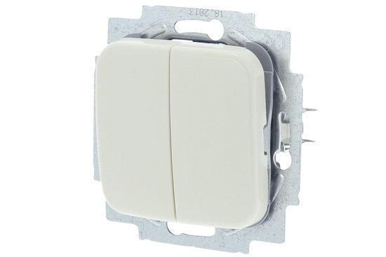 Busch-Jaeger SI Wissel/wissel Schakelaar - Inbouw - Crème