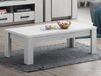 Elvita Table basse 120 cm chêne blanchi