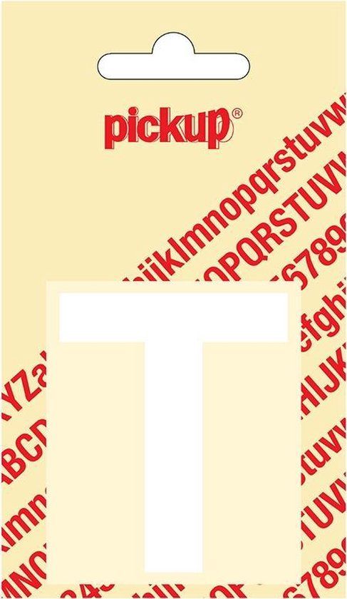 Pickup Plakletter Helvetica 60 mm - Wit T