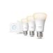 Philips Hue Starterspakket E27 Lichtbron met Bridge en Dimmer Switch - White - 3 x 9W - Bluetooth