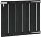 vidaXL Tuinpoort 100 x 80 cm WPC en Aluminium Zwart