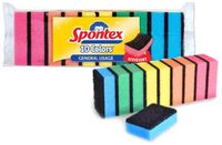 Spontex Éponges Colors, 10 pièces