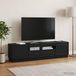 Maison Exclusive - meuble TV LED, noir, en panneaux de particules