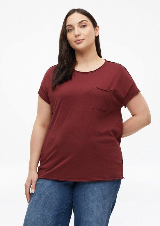 s.Oliver Curve s.Oliver T-shirt Vrouwen Bordeaux Maat 44