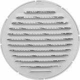 Amig Ventilatierooster/muurrooster rond - aluminium - wit