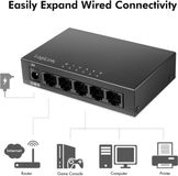 LogiLink Desktop Gigabit Ethernet Switch 5-poorts zwart