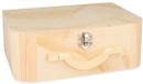 Artemio Houten koffer met handvat, opbergdoos, 25 x 18 x 9 cm, naturel