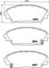 BREMBO P 49 050 Jeu de plaquettes de frein