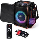 Pyle Party Speaker Draagbaar Audio Bluetooth – 100W met TWS, Sterke Bas en Helder Treble, Carry Bag, Statief, USB/SD/FM, Indoor & Outdoor Gebruik