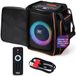 Pyle Party Speaker Draagbaar Audio Bluetooth – 100W met TWS, Sterke Bas en Helder Treble, Carry Bag, Statief, USB/SD/FM, Indoor & Outdoor Gebruik