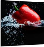 TMK ArtDeko Glazen Keukenpaneel 60x65 cm Paprika