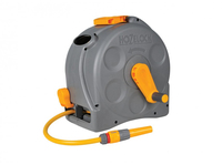 Hozelock Compact Enclosed Reel 2 in 1 - 25m Hose - Wall Mounted