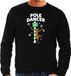 Bellatio Decorations Foute humor Kersttrui paaldanser rendier - sweater zwart - heren S