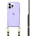 xoxo Wildhearts iPhone 12 Pro paars hoesje met Gold Goddess koord