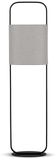 Lampe sur pied moderne, abat-jour en tissu beige, douille E27, noir, 138 cm