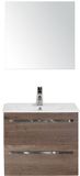 BES LED Seville Badmeubelset 60 cm - Tabacco - Keramische Wastafel Wit Enjoy met Spiegel
