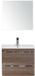 BES LED Seville Badmeubelset 60 cm - Tabacco - Keramische Wastafel Wit Enjoy met Spiegel