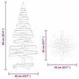 vidaXL Kerstboom KOTKA 90 cm Massief Grenenhout Naturel