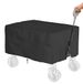 Housse de chariot – Protection imperméable et pliable pour chariot de jardin – Tissu Oxford – Réglable – Sac de rangement inclus – Noir (95 x 60 x 50 cm)