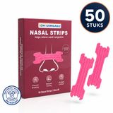 Comformidable® Neusstrips 50 stuks roze – Anti Snurk - Neuspleisters - neusspreider - Snurken - Klein
