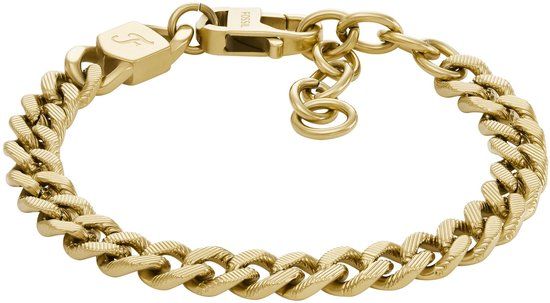 Fossil JF04698710 Harlow Heren Armband - Goudkleurig - Staal - 16.5 cm