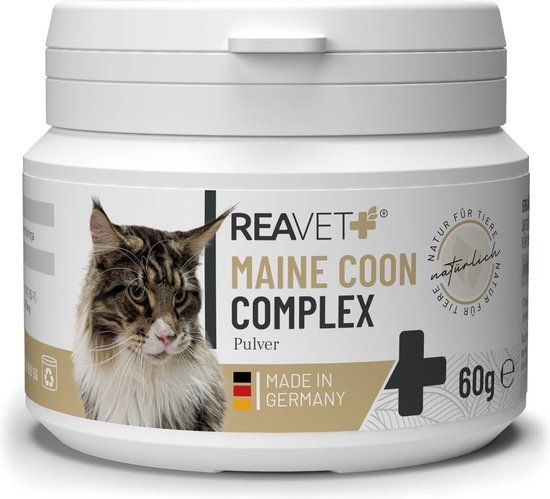 ReaVET - Maine Coon Complex voor Katten - 60g - Gewrichten, Immuunsysteem & Welzijn