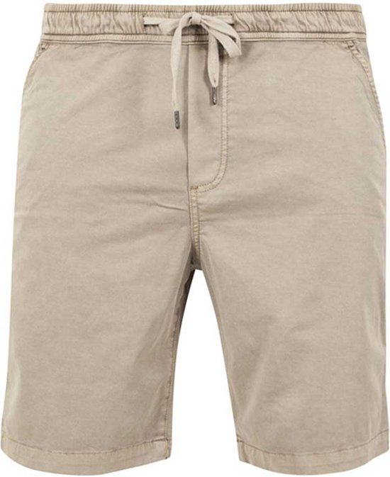 Urban Classics Stretch Twill Jogging Korte Broek - Beige - Maat XXL - Heren