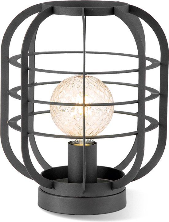 Home Sweet Home Moderne tafellamp Nero Zwart Metaal E27