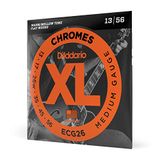 D'Addario XL Chromes Flatwound Elektrische Gitaarsnaren ECG26, 13-56