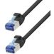 LogiLink CP5113S Câble de raccordement RJ45 CAT 6a S/FTP 20,00 m Noir Ignifuge, sans halogène 1 pc.