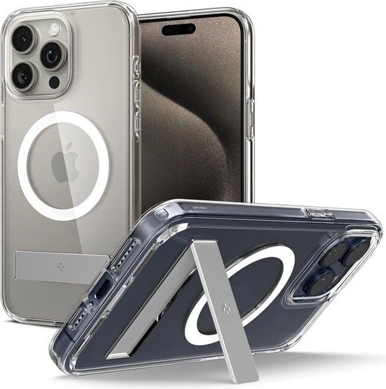 Spigen Ultra Hybrid MagSafe Apple iPhone 15 Pro Max Hoesje Transparant
