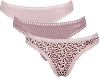Sloggi Women GO Crush String (3-pack) - dames string - lichtroze - mauve - print