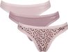Sloggi Women GO Crush String (3-pack) - dames string - lichtroze - mauve - print