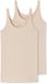 Schiesser Top 2-pack katoen zand - 95/5 Dames Onderhemd - sand
