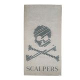 Scalpers Handdoek, 90 x 180 cm, 100% katoen, 500 g/m², beige, met logo Home
